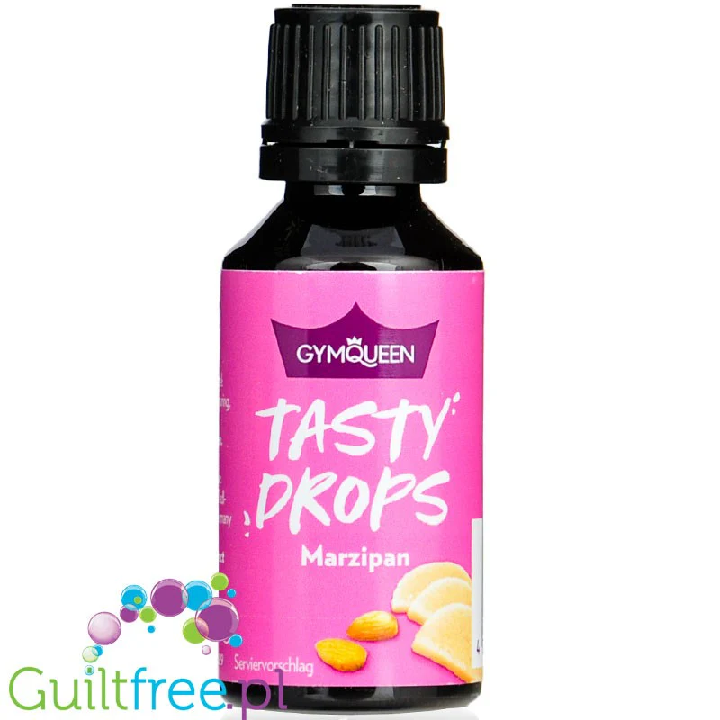GymQueen Tasty Drops Marzipan - słodzony aromat spożywczy, Marcepan