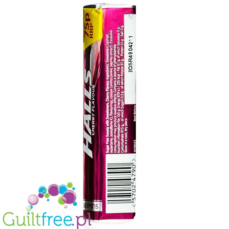 Halls Cherry - cukierki wiśniowe bez cukru - Image 3