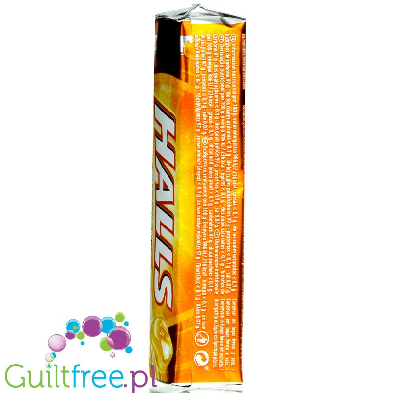 Halls Honey & Lemon - cukierki miodowo-cytrynowe bez cukru - Image 3
