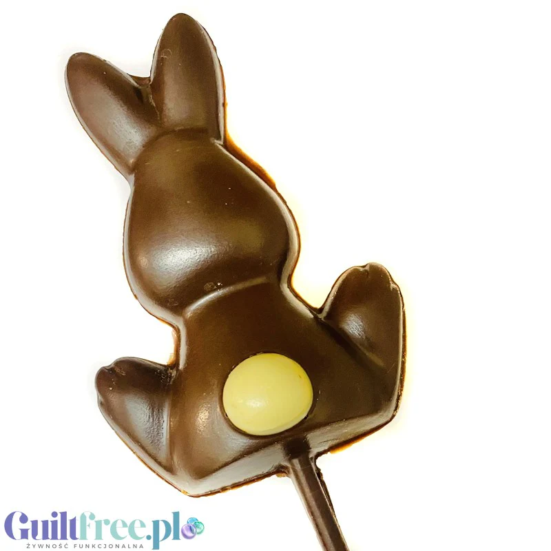 Happi Oat Milk Chocolate Bunny Lolly - lizak w kształcie zająca z wegańskiej 'czekolady' z mleka owsianego