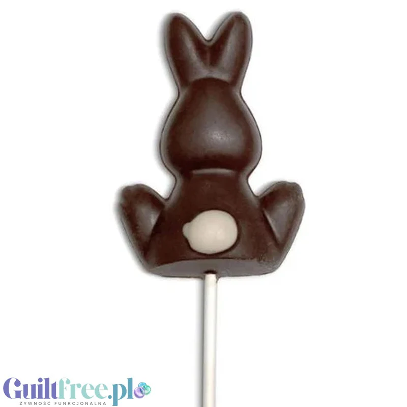 Happi Oat Milk Chocolate Bunny Lolly - lizak w kształcie zająca z wegańskiej 'czekolady' z mleka owsianego - Image 3