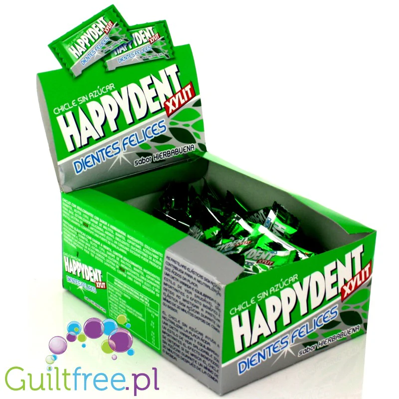 Happydent Xylit, Mięta Pieprzowa - guma do żucia z ksylitolem - Image 2
