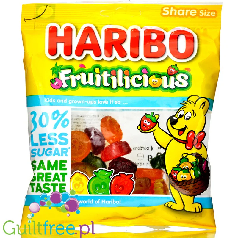Haribo Fruitilicious - żelki owocowe, 30% mniej cukru, bez maltitolu - Image 3