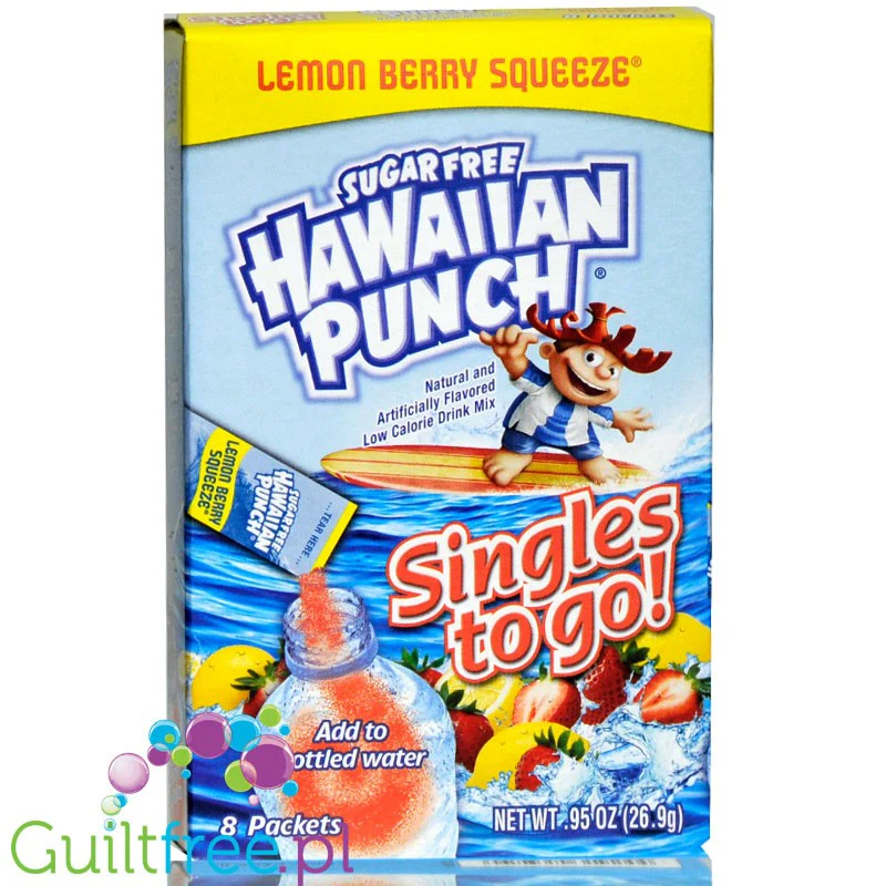 Hawaiian Punch Singles to Go! Lemon Berry Squeeze - saszetki bez cukru, napój instant, - Image 2