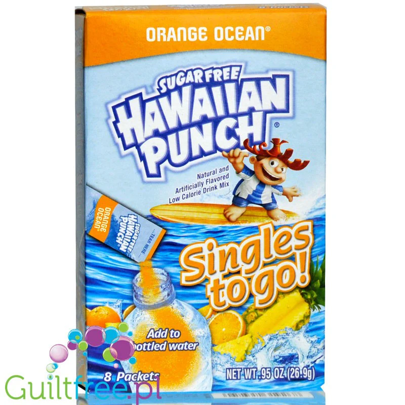 Hawaiian Punch Singles to Go! Orange Ocean - saszetki bez cukru, napój instant,
