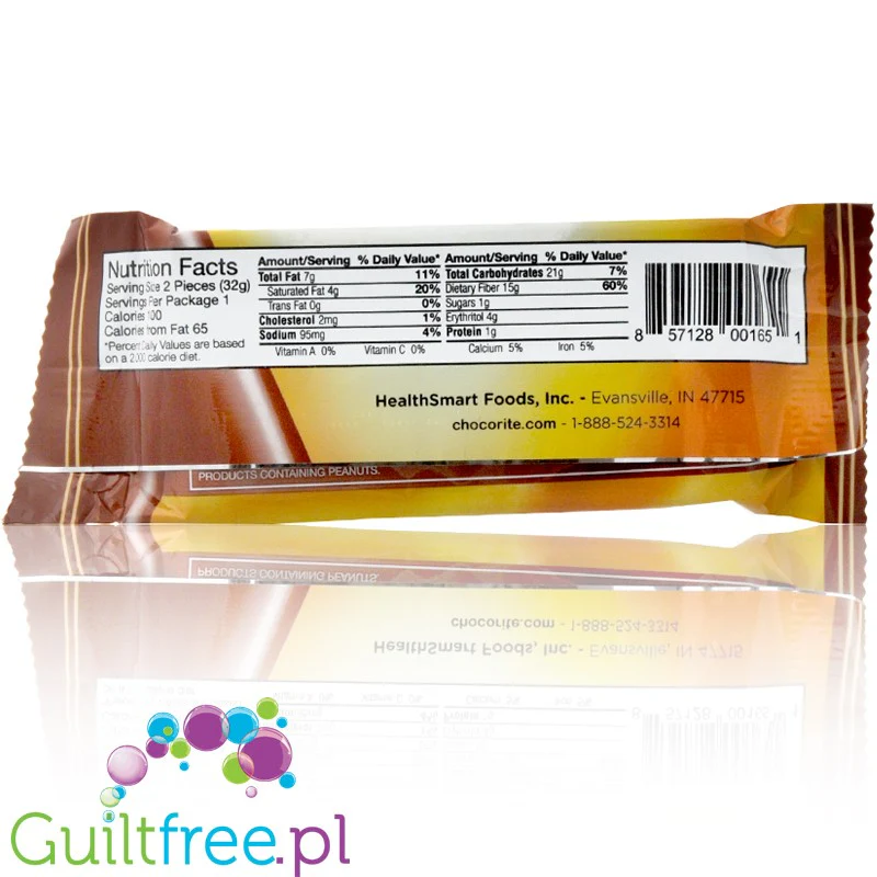 Healthsmart ChocoRite Milk Chocolate Pecan Cluster - PUDEŁKO x 16SZT pekany & karmel w mlecznej czekoladzie bez cukru - Image 2