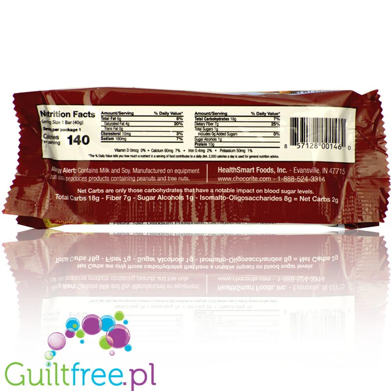 Healthsmart ChocoRite Caramel Cookie Dough PUDEŁKO x 16szt baton białkowy bez cukru i bez maltitolu - Image 3