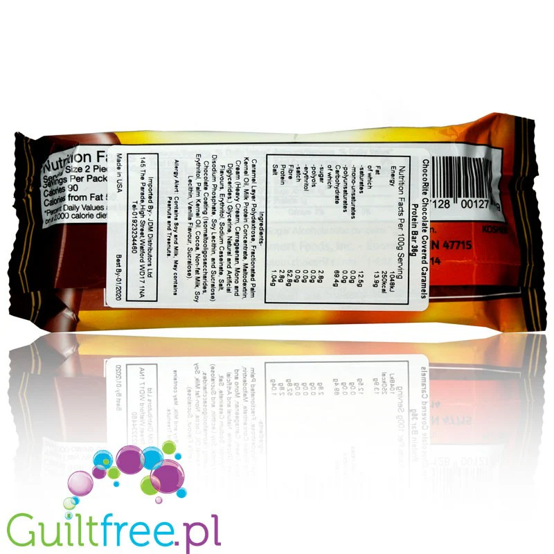 Healthsmart ChocoRite Chocolate Covered Caramels - niskokaloryczne czekoladki bez cukru z masą karmelową - Image 2