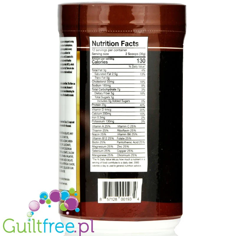 Healthsmart Chocorite Chocolate Fudge Brownie - Shake proteinowy 0,41kg bez cukru - Image 4