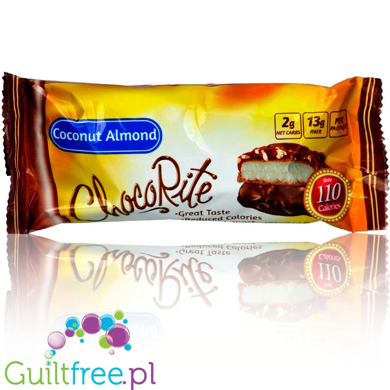 Healthsmart ChocoRite Coconut Almond - PUDEŁKO x 16 SZT -  czekoladki kokosowo-migdałowe w polewie bez cukru - Image 3
