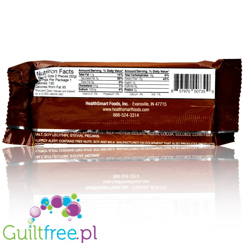 Healthsmart keto Wise Fat Bomb, Chocolate Pecan Clusters  - keto czekoladki z pekanami i karmelem - Image 2