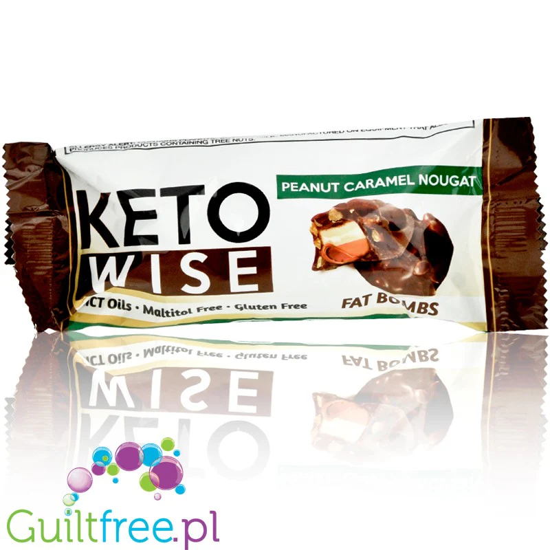 Healthsmart Keto Wise Fat Bombs Peanut Caramel Nougat, PUDEŁKO 16szr - Image 2