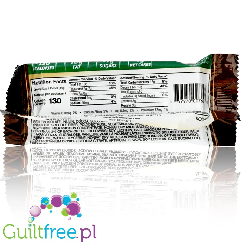 Healthsmart Keto Wise Fat Bombs Peanut Caramel Nougat, PUDEŁKO 16szr - Image 3