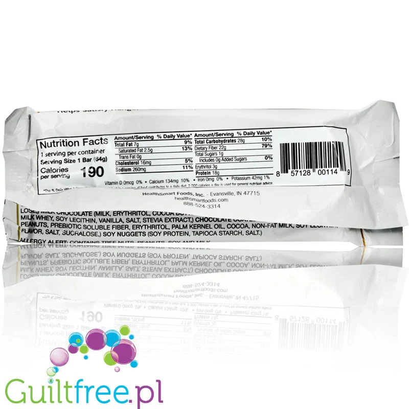 Healthsmart Keto Wise Animal Tracks keto baton proteinowy z MCT (Czekolada & Masło Orzechowe) - Image 2