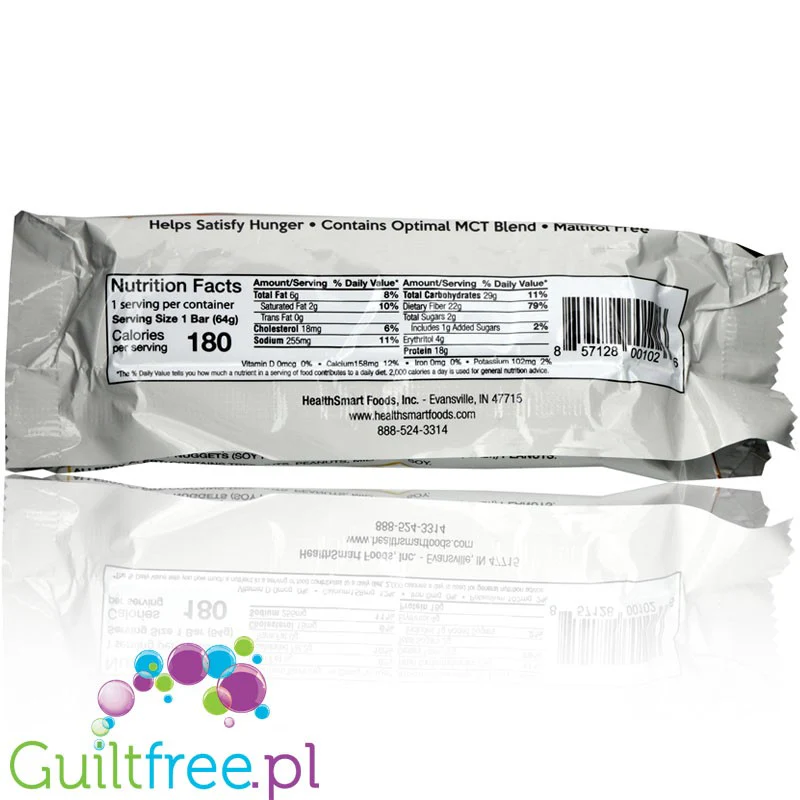 Healthsmart Keto Wise Weekend Splurge keto baton proteinowy z MCT (Ciasteczko, Karmel, Czekolada & Nugat) - Image 2