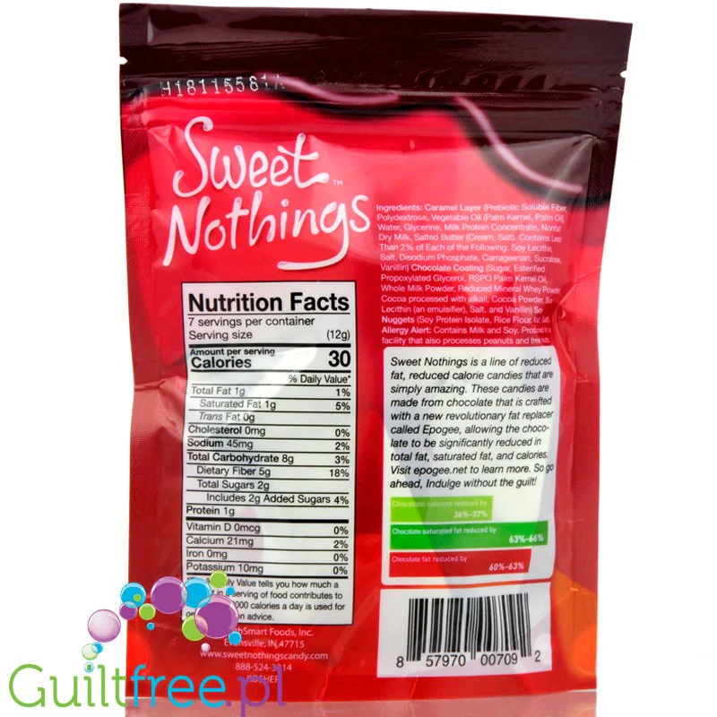 Healthsmart Sweet Nothings Caramel Crispy - czekoladki karmelowe o obniżonej zawartości tłuszczu - Image 2
