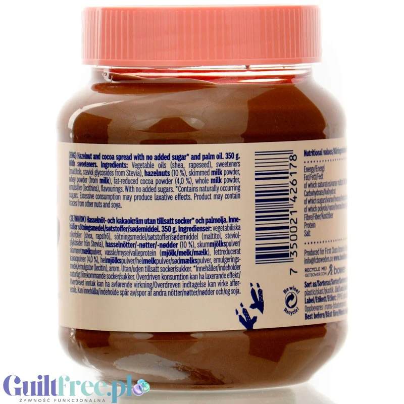 HealthyCo Nella Hazelnut & Cocoa - krem czekoladowy z orzechami laskowymi, bez cukru i oleju palmowego - Image 3