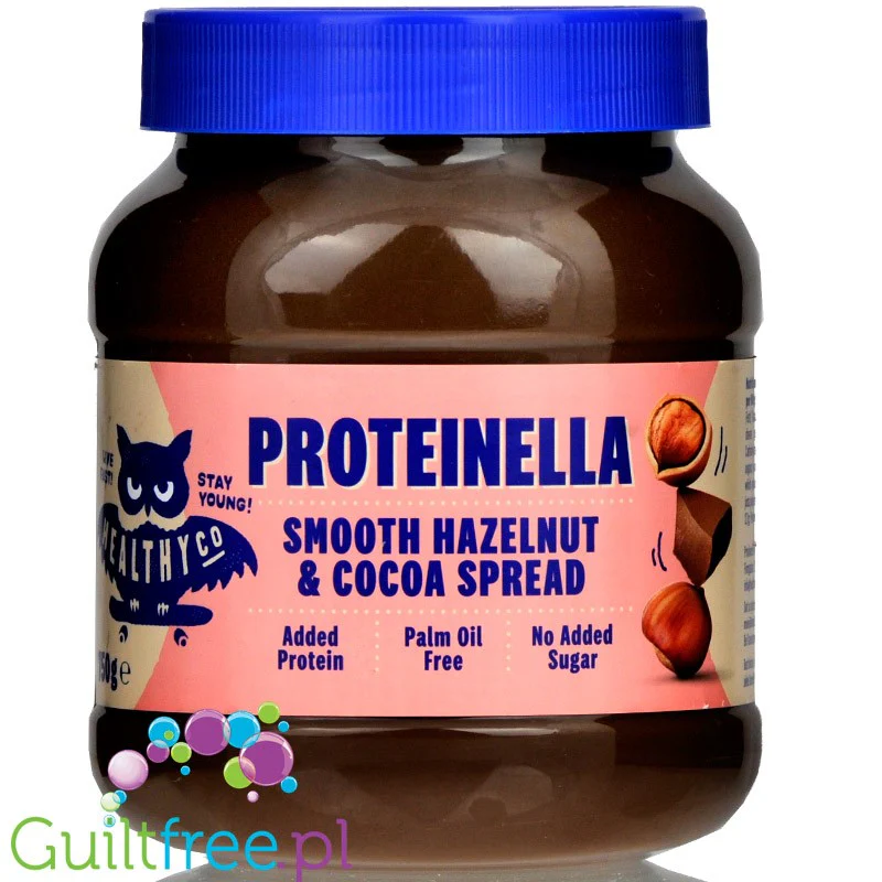 HealthyCo Proteinella XXL - krem czekoladowy z orzechami laskowymi, bez cukru i oleju palmowego 750g