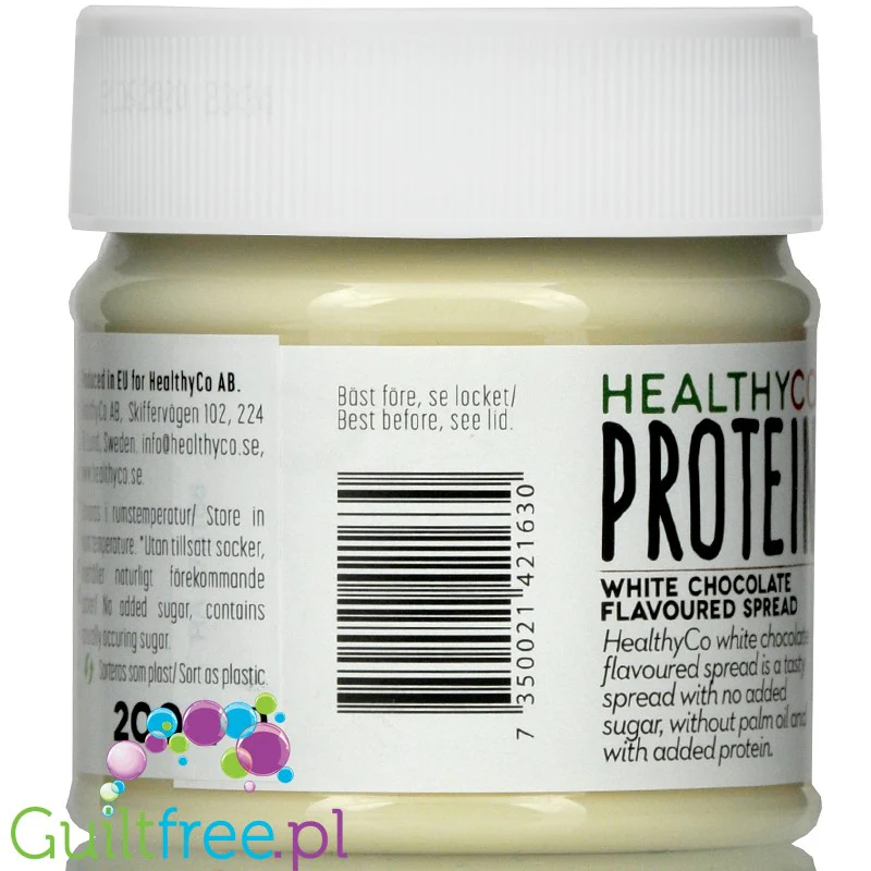 HealthyCo Proteinella White - krem Biała Czekolada, bez cukru i oleju palmowego - Image 2