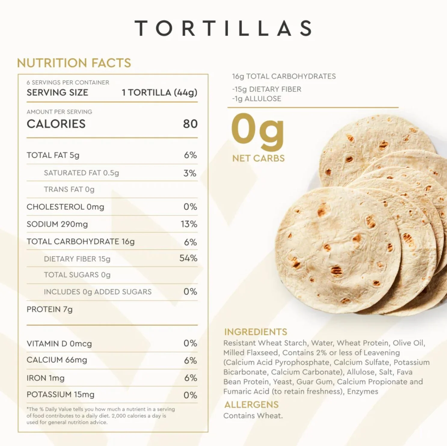 Hero Bread Tortilla Wraps - keto tortille wysokobiałkowe 80kcal, 1g węglowodanów & 7g białka - Image 3