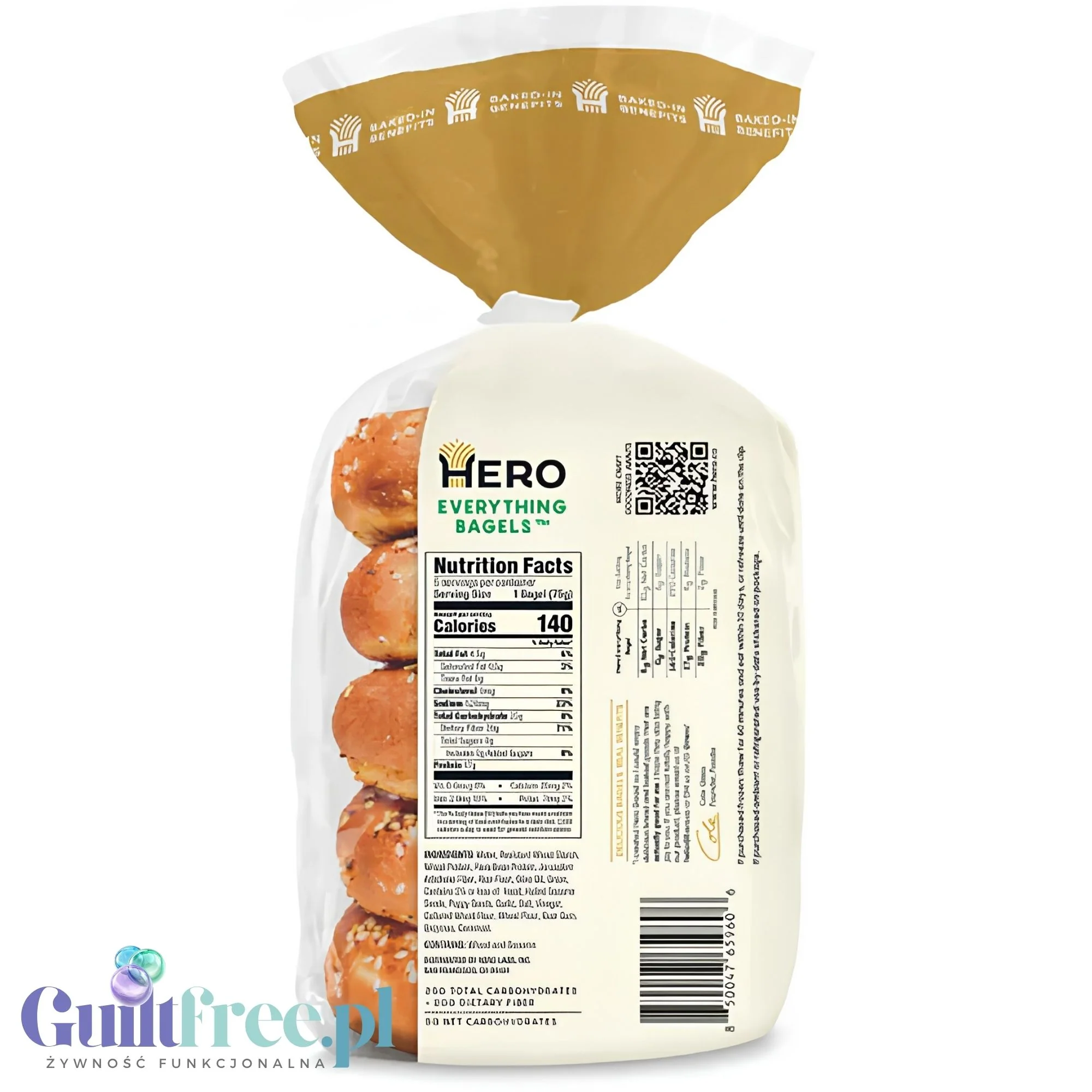 Hero Everything Bagels - keto bajgle proteinowe z ziarnami, tylko 5g węglowodanów netto - Image 7