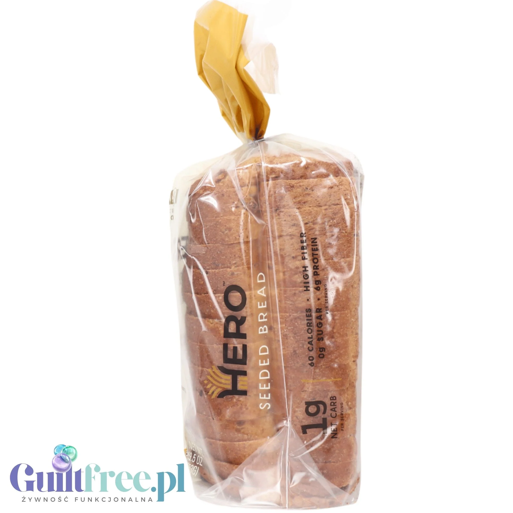 Hero Seeded Bread - keto chleb 1g węglowodanów w kromce, tylko 60kcal - Image 4
