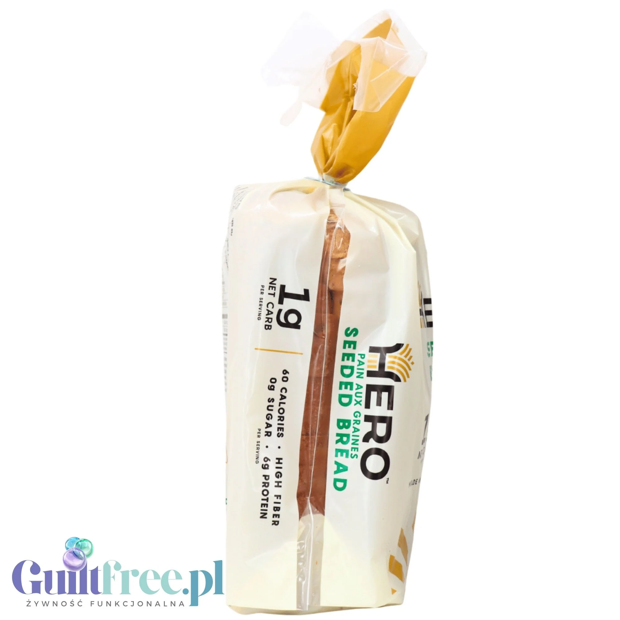Hero Seeded Bread - keto chleb 1g węglowodanów w kromce, tylko 60kcal - Image 5