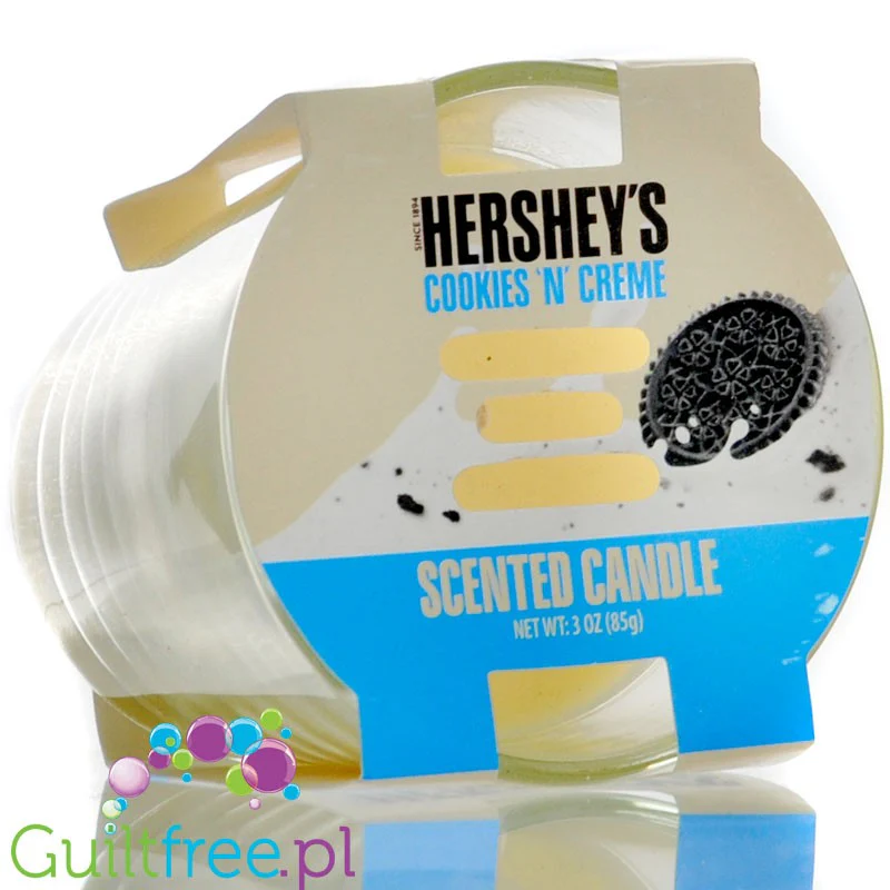 Hershey's Scented Candle Cookies 'n' Creme - świeczka zapachowa (Biała Czekolada & Ciasteczka z Kremem) - Image 2
