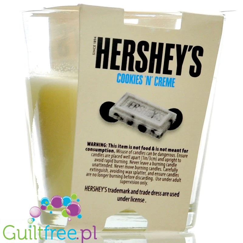 Hershey's Scented Candle Cookies 'n' Creme - świeczka zapachowa (Biała Czekolada & Ciasteczka z Kremem) - Image 3