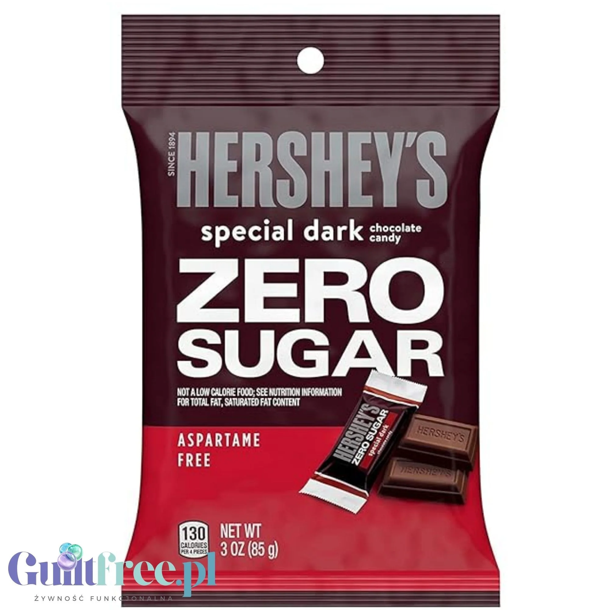 Hershey's Sugar Free Special Dark Chocolate Candy - ciemne czekoladki bez cukru