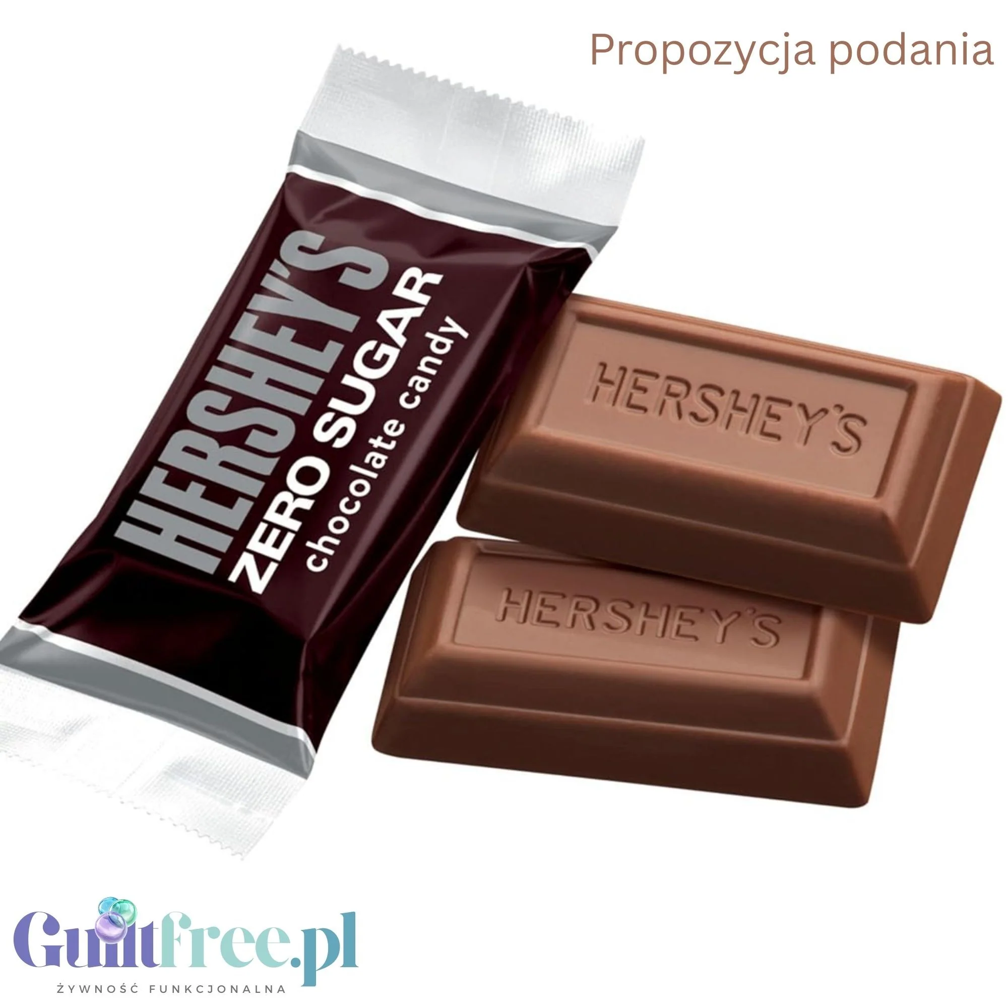 Hershey's Zero Sugar Chocolate - mleczne czekoladki bez cukru 85g - Image 4