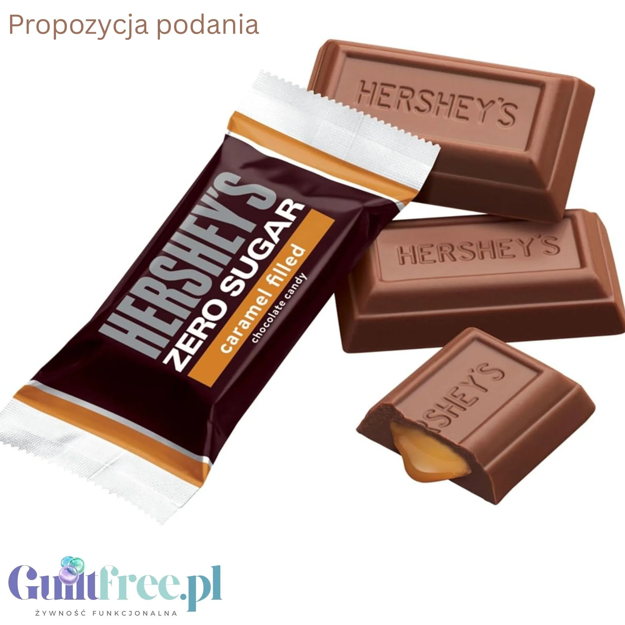 Hersheys Sugar Free Caramel Filled Chocolate - czekoladki bez cukru z nadzieniem karmelowym - Image 6