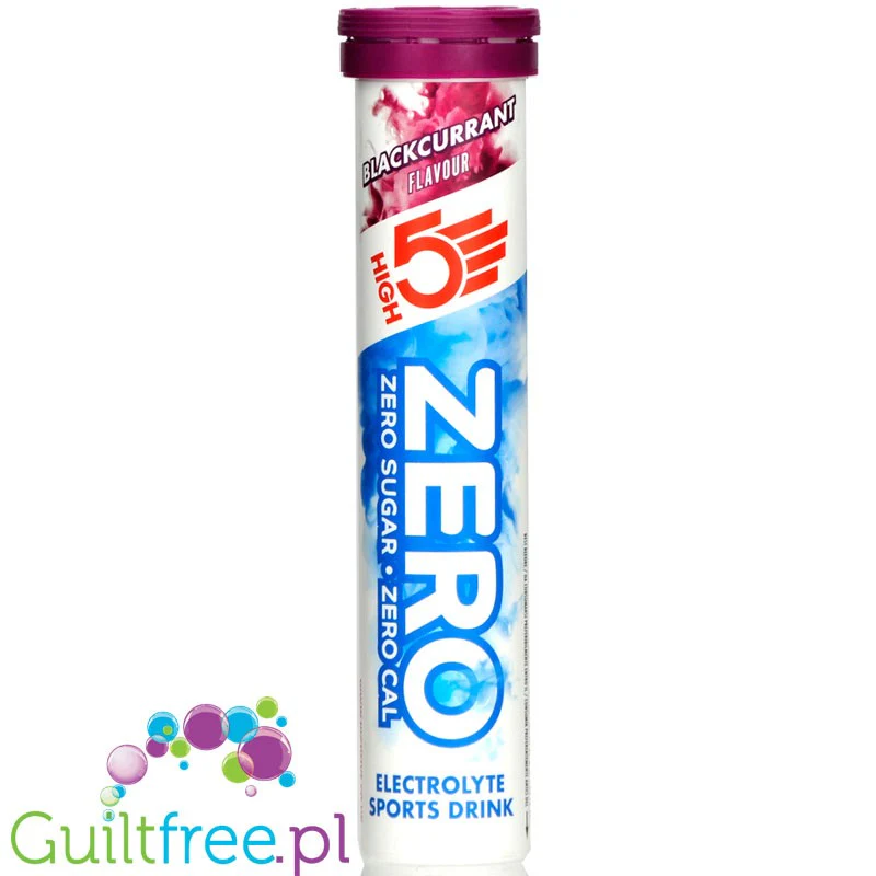 HIGH5 Zero Blackcurrant - elektrolity bez cukru w tabletkach, smak czarna porzeczka