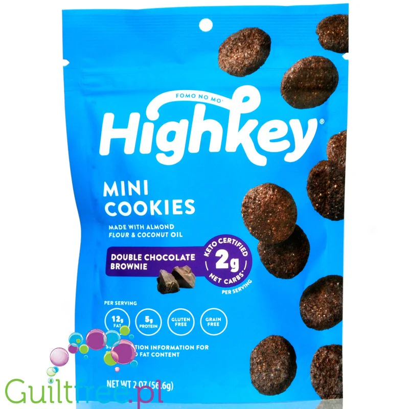 HighKey Snacks Keto Double Chocolate Brownie - kakaowe keto ciasteczka