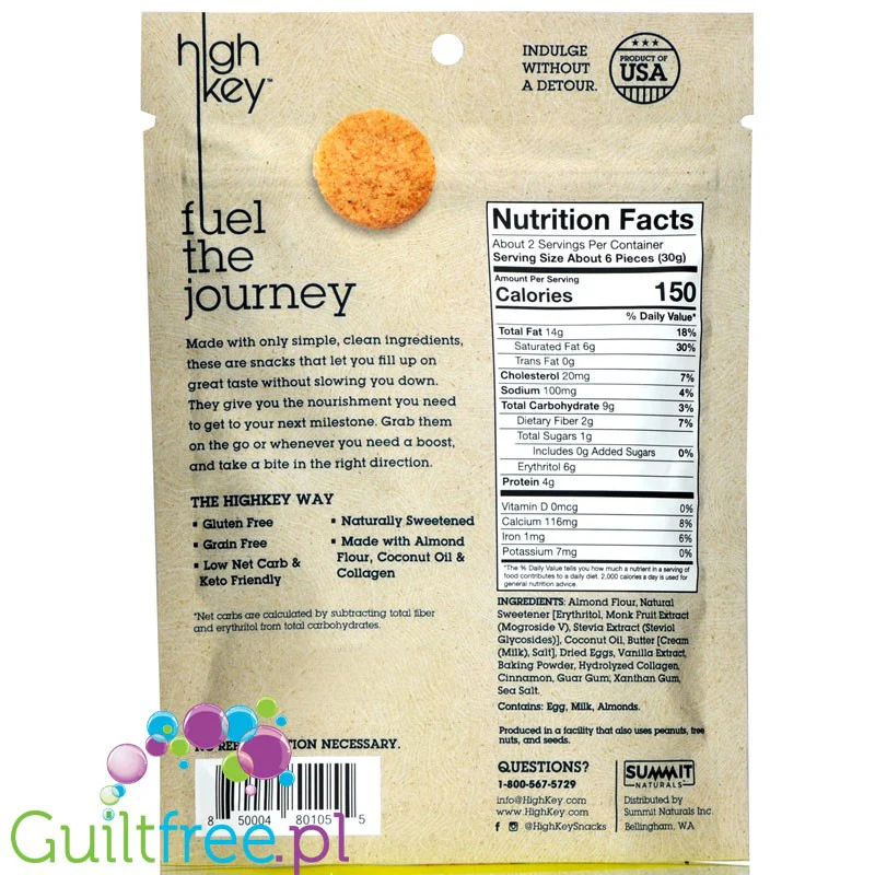 HighKey Snacks Keto Cookies Snickerdoodle - keto ciasteczka cynamonowe - Image 3