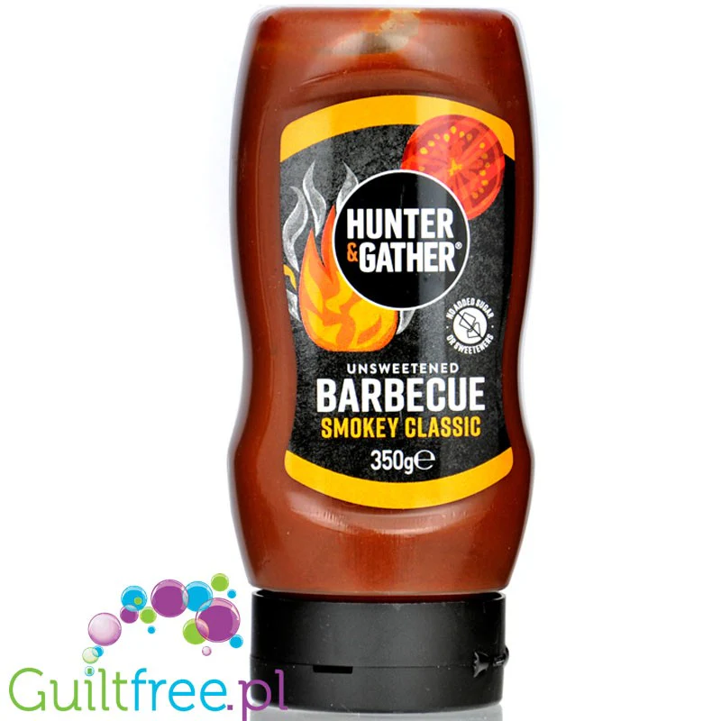 Hunter & Gather Smokey Barbecue 55kcal - niesłodzony keto sos BBQ bez słodzików