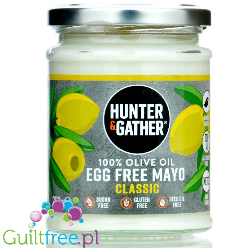Hunter & Gather Vegan Olive Mayo - wegański keto majonez bez jajek tylko z oliwą
