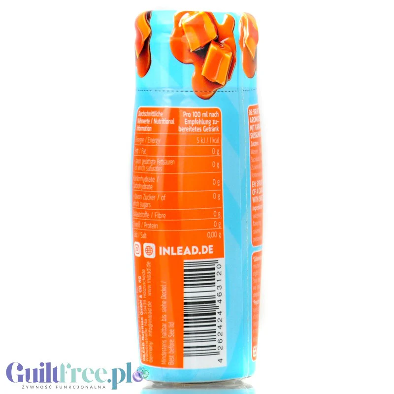 Inlead Barista Syrup Caramel - skoncentrowane kropelki do kawy bez cukru i kalorii na 8L - Image 2