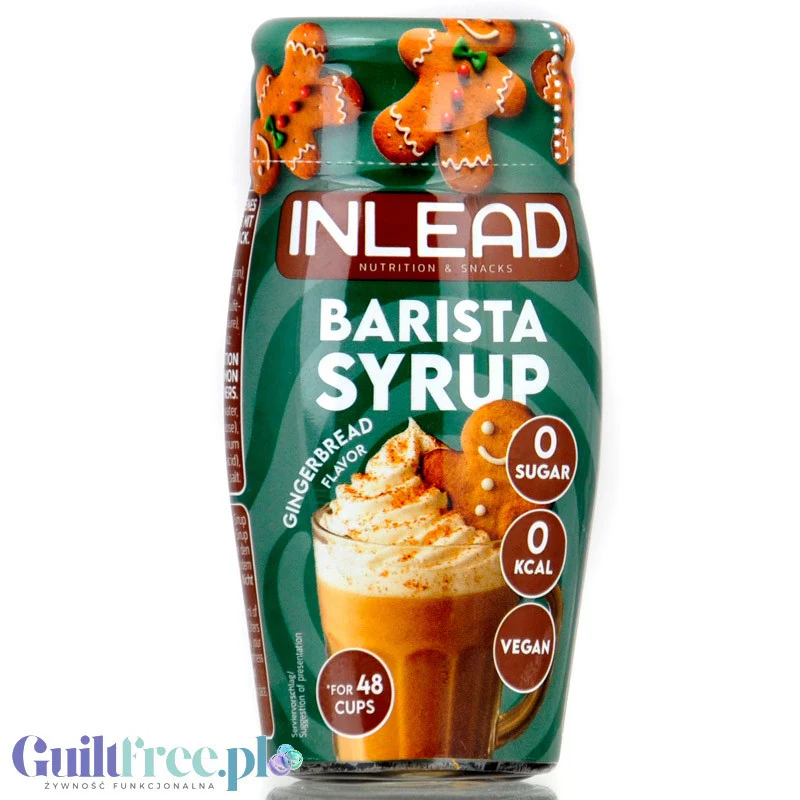 Inlead Barista Syrup Gingerbread - skoncentrowane piernikowe kropelki do kawy bez cukru i kalorii