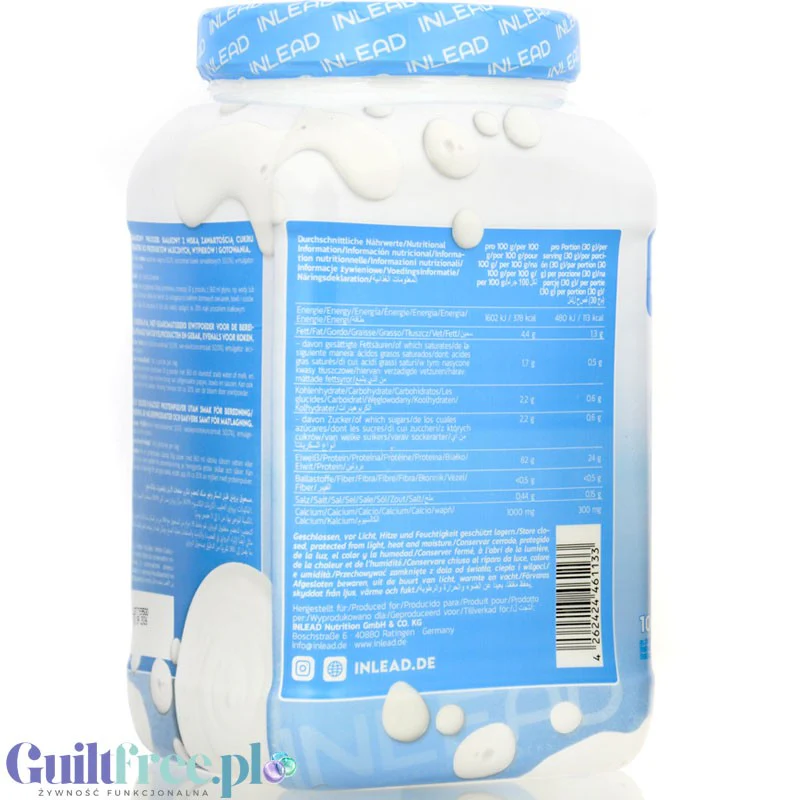 Inlead Classic Protein Neutral - kazeinowa odżywka białkowa do wypieków i gotowania, bez słodzików i aromatów - Image 4