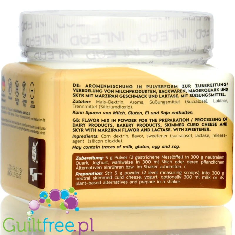 Inlead Flavor Powder Marzipan 250g - błonnikowy aromat słodzący w proszku bez cukru, Marcepan - Image 4