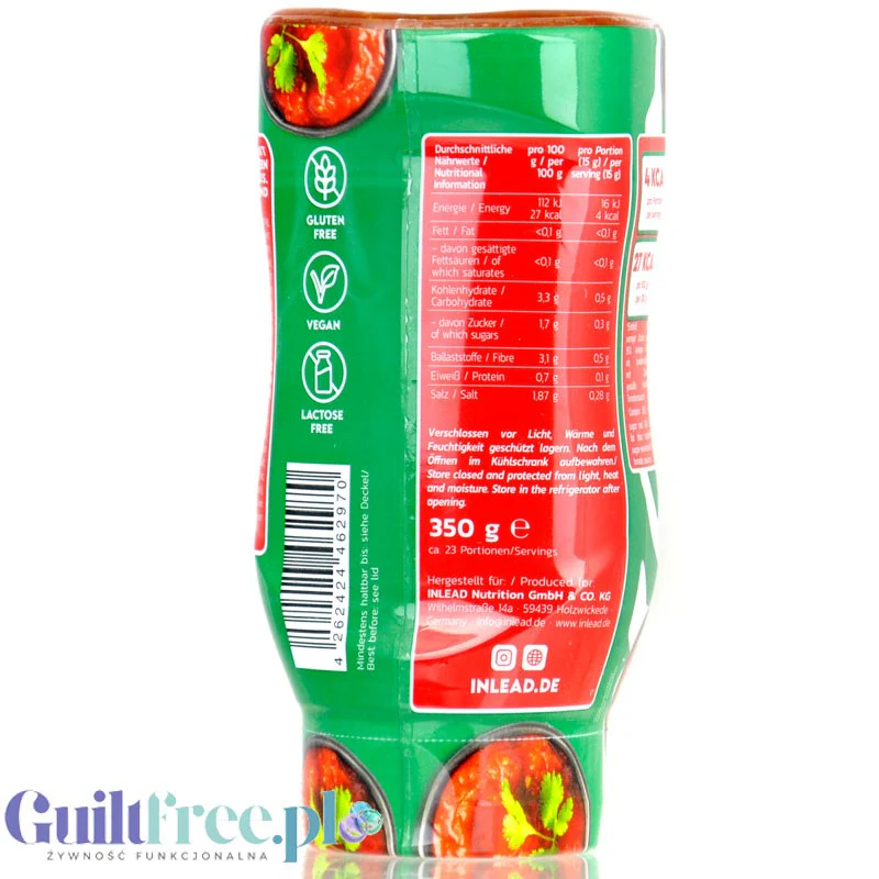 Inlead Premium Sauce Italian Allrounder 350g - wegański sos pomidorowy z włoskimi ziołami bez cukru tylko 16kcal - Image 3