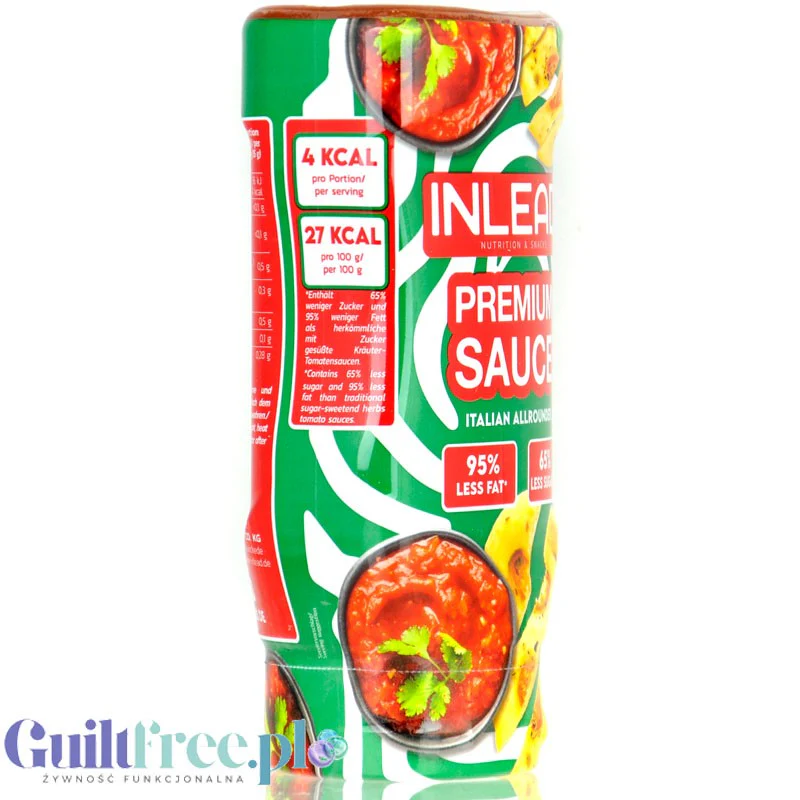 Inlead Premium Sauce Italian Allrounder 350g - wegański sos pomidorowy z włoskimi ziołami bez cukru tylko 16kcal - Image 4