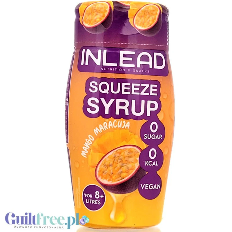 Inlead Squeeze Syrup Mango - Maracuja - skoncentrowany syrop do wody bez cukru i kalorii na 8L