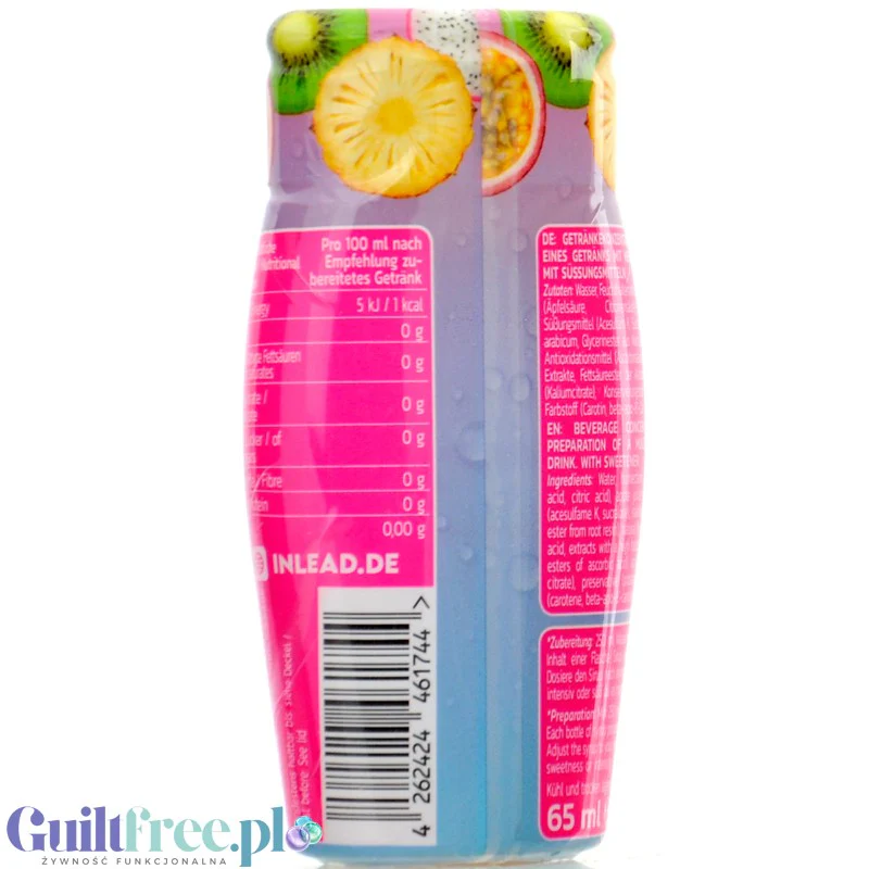 Inlead Squeeze Syrup Tropical Brasil - skoncentrowany syrop do wody bez cukru i kalorii na 8L - Image 2