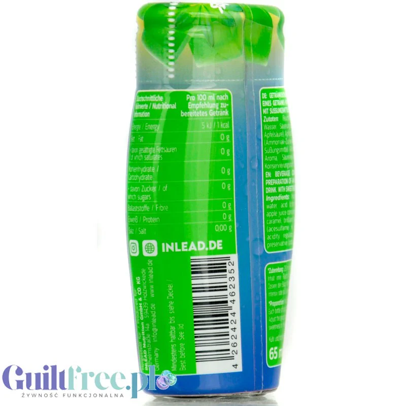 Inlead Squeeze Syrup Waldmeister - skoncentrowany syrop do wody bez cukru i kalorii na 8L - Image 2