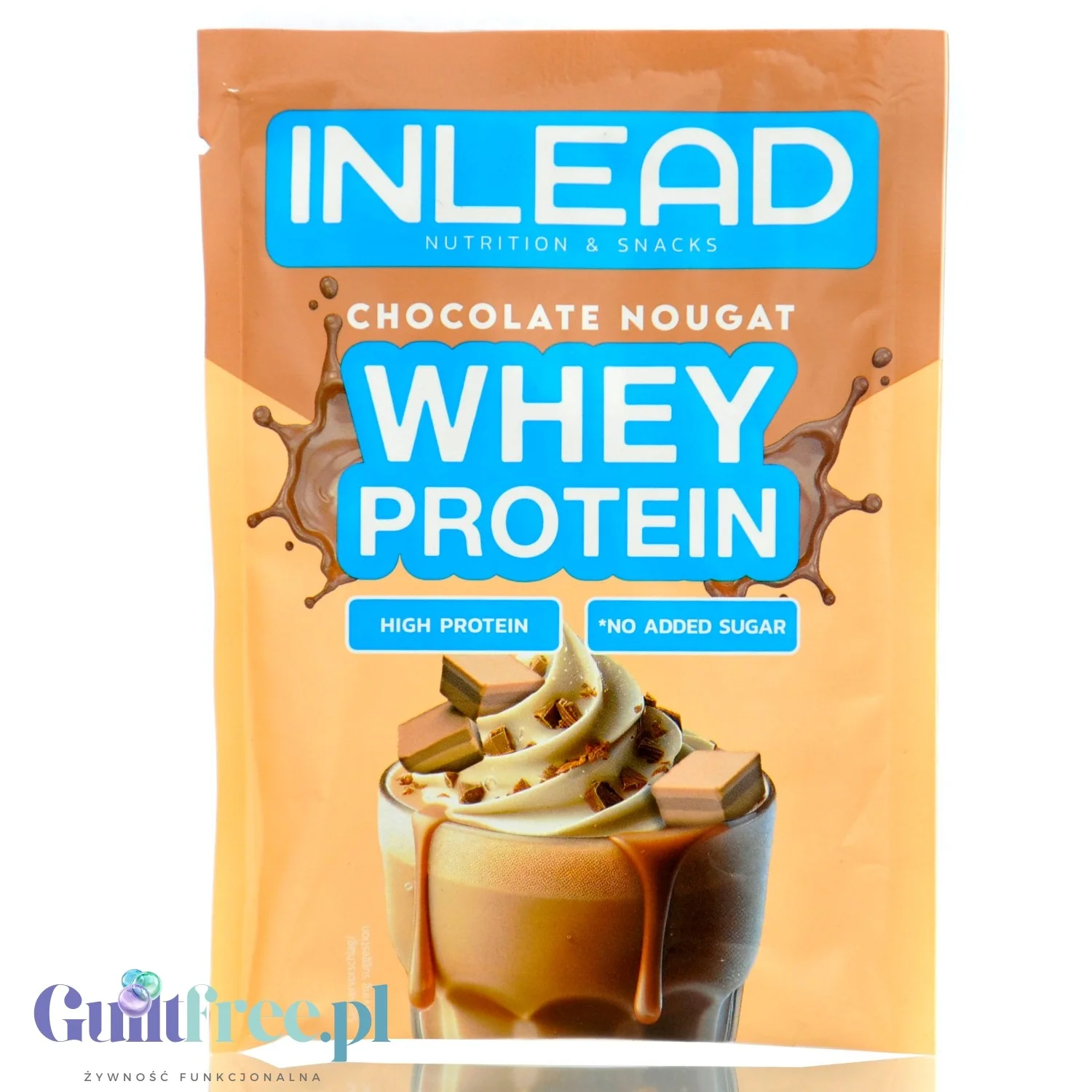 Inlead Whey Protein Chocolate Nougat - orzechowo-czekoladowa odżywka białkowa w saszetce WPC WPI