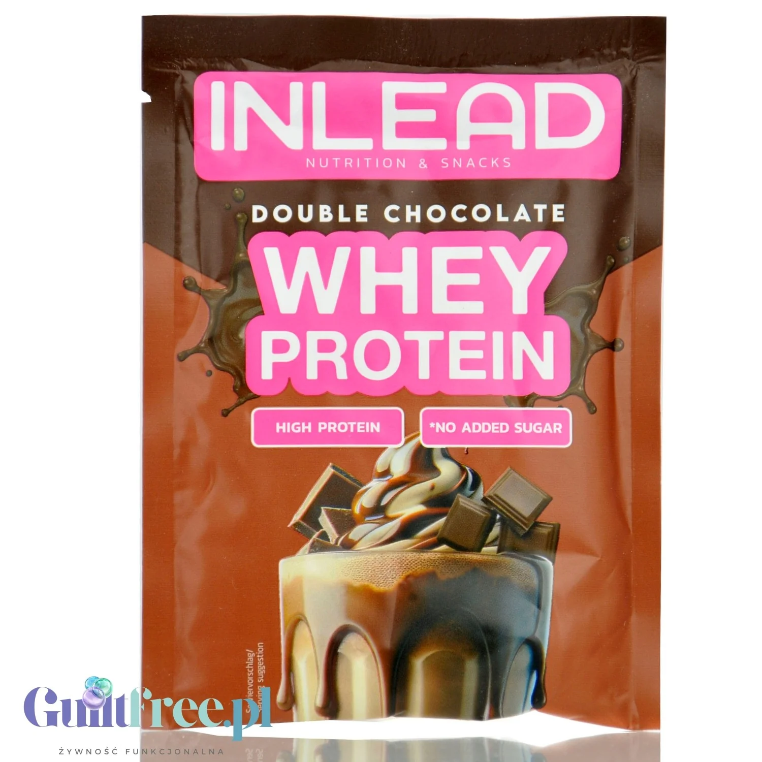 Inlead Whey Protein Double Chocolate - czekoladowa odżywka białkowa w saszetce WPC WPI