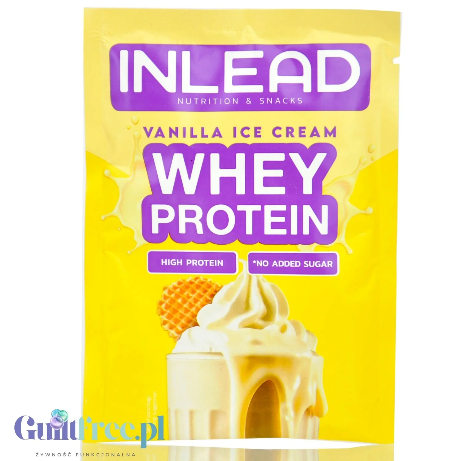 Inlead Whey Protein Vanilla Ice Cream - waniliowa odżywka białkowa w saszetce WPC WPI