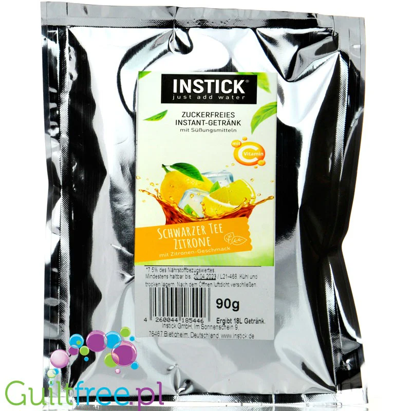 InStick Black Tea Lemon XXL - koncentrat napoju w proszku bez cukru na 18L, Cytrynowa Ice Tea - Image 2